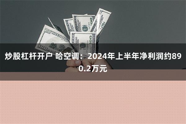 炒股杠杆开户 哈空调：2024年上半年净利润约890.2万元