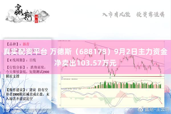 真实配资平台 万德斯（688178）9月2日主力资金净卖出103.57万元