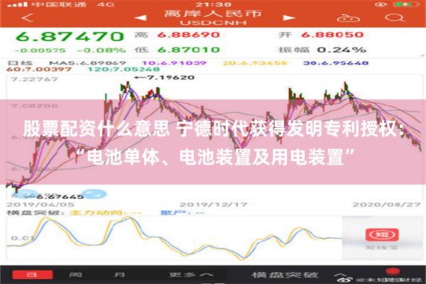 股票配资什么意思 宁德时代获得发明专利授权：“电池单体、电池装置及用电装置”