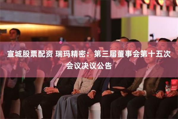 宣城股票配资 瑞玛精密：第三届董事会第十五次会议决议公告